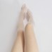 Jassy Women Nylon White Rhinestone Decoration Ultra  thin Anti  Hook Shape Breathable Leggings Mesh Silk Stockings