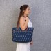 Ikat Jet Blue Tote Bag