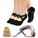 CHARMINER 2PCS 3PCS Cross  strap Yoga Socks Non  slip and Breathable Suitable for Ballet Pilates Yoga for Female